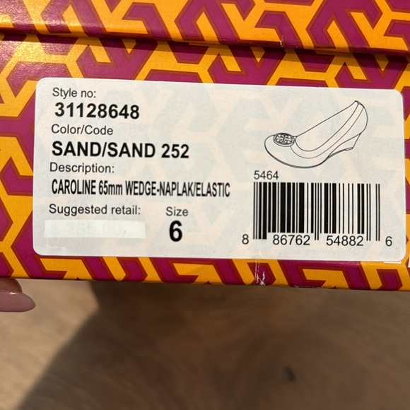 Tory Burch Caroline 65mm wedge sand - Picture 8 of 8